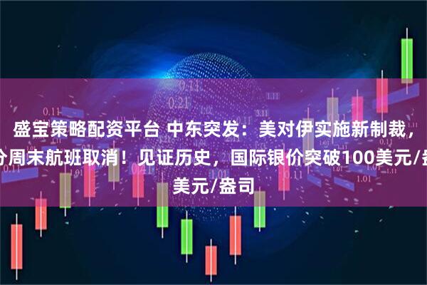 盛宝策略配资平台 中东突发：美对伊实施新制裁，部分周末航班取消！见证历史，国际银价突破100美元/盎司