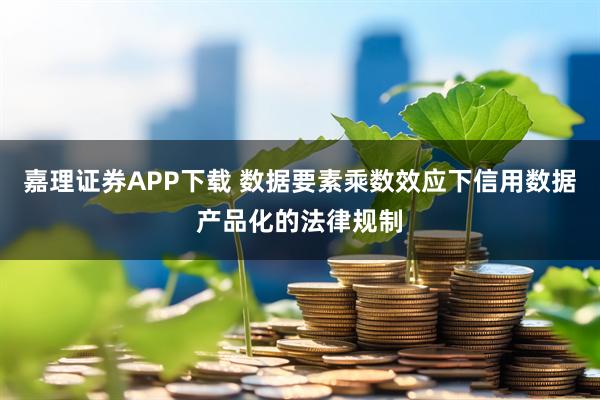 嘉理证券APP下载 数据要素乘数效应下信用数据产品化的法律规制